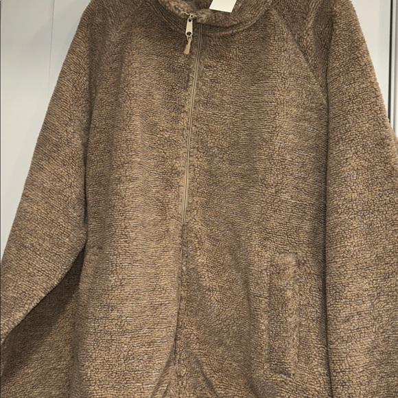 Retro BDG Raglan High Pile Fleece Mock Neck Full Zip Jacket